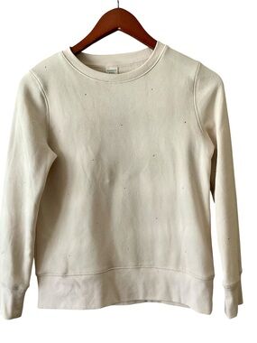 Kids Cream Sweatshirt with Subtle Embellishments